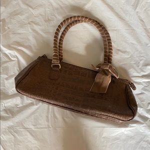 Brown leather purse